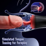 Male Sex Toy Penis Vibrator - Male Masturbator Sex Toys For Men Stroker With 10 Licking & Vibrating For Glans Clit Nipple 360° Wraparound Stimulation, Tentacle Vibrator Blowjob Adult Toy