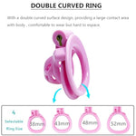 Male Chastity Cock Cage - Super Small Baby Nami Pink Sissy Chastity Device Complete Set, Lightweight Body-Safe Nylon Resin Cb Lock Bdsm Sex Toy Penis Exercise Virginity For Men
