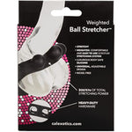 Weighted Ball Stretcher Silicone With Fully Adjustable 3 Snap Design Erection Enhancer, Black (43055)