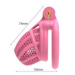 Sissy Chastity Cage Male Chastity Devices Penis Cage Small Cock Cage For Men Flat Chastity Cage Bdsm Cage F001 (Flat Ring,Pink)