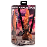 Ravager Rippled Tentacle Silicone Dildo | Marbled, Muscular, And Wavy With Reptile Textures | Suction Cup Base And Harness Compatible, Made With Premium Silicone