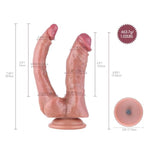7.46" Dual-Density Silicone Realistic Dildo with Kliclok System for Hands-Free Play - Beginner Series