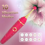 Vibrator Pen Sex Toys For Women Couples Massager Wand, Adult Toys Female Clitoral Vibrators, Nipple Clit Stimulator G Spot Dildo Vibrater, Sex Novelties Sexual Pleasure Tools For Women (Rose Red)