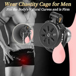 Ergonomic Male Chastity Cage With 4 Sizing Rings & 2 Keys, Flat Breathable Daisy Design, Hidden Lock Chastity Device Bondage Sex Toy For Men And Couples (Pink,Cage)