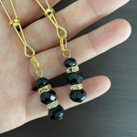 Breast Nipple Clamps Labia Clip Clitoris Rhinestone Jewelry Pendant Metal Chain Flirt Adult Sex Love Toys Bondage (Golden)