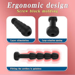 Male Masturbation Penis Plug Training For Men, Short Smooth Silicone Stimulatior, Hollow Design Insert Plug, Phallus Expansion Penis Delay Trainer With Multi Beads (3Pcs(For Experienced People))