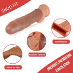 Penis Sleeve Extender Cock Sleeve Extension Sheath Silicone Penis Ring Enlarge Thicken Reusable Realistic Condom Enlarger Male Sex Toy for Men Couples