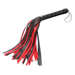 Bdsm Flogger Sex Whip Red Horse Whip, Sex Toy For Adult Play Sm Role Play Bedroom Spanking, Leather Flogger For Couples Fetish Men Women