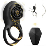 Vibrating Cock Ring Adult Sex Toys For Men, Silicone Penis Ring With Rose Clitoral Vibrator Couples Sex Toys, 8 Vibrations Adult Male Sex Toy Remote Control Vibrators For Men Female Couple Pleasure