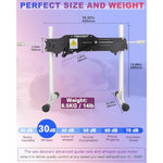 120W Sex Machine Intellgent Wired-Wireless Controlled Double Rod Thrusting Machines For Women W/ Anti-Rotation System Suction Cup Extension Tube For Couples (2 Rod Wired Remote)