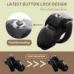 Ht-V5 Male Chastity Cage Leightweight Chastity Device Resin Ergonomic Breathable Chastity Devices Sex Toy Nano (1.42" Ring(36Mm), Black)…