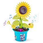 Flower Building Toy With Music, Flowers Botanical Plants Blocks Sets Kits, Halloween Birthday Thanksgiving Gift Ideas For Kid Girl Boy Child, Home Dorm Room Desk Decor, Ages 5 6 7 8, Sunflower