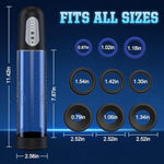 Electric Penis Pump Sex Toys - Automatic Penis Vacuum Enlargement Pump With 4 Suction Intensities, Digital Display & Powerful Suction, Rechargeable Adult Toys Training For Men Stronger Bigger Erection