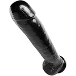 The 16.25 Inch Colossus Dildo With Suction Cup Base, Extra Large Lifelike And Realistic Thick Toy For Women, Men, And Adult Couples, Made With Flexible And Firm Pvc Material, Black