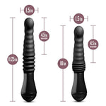Temptasia Lazarus Thrusting Silicone Dildo - For G Spot, P Spot Stimulation - Soft Puria Silicone - Ultrasilk Smooth - 3 Powerful Speed Settings - Long Ergonomic Handle - Sex Toy