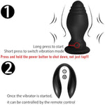 Bunny Tail Vibrating Butt Plug With Tail Anal Plug Vibrator Wireless Remote Control Design Role Play Cosplay Sex Games For Couples, Pink Fur Silicone Rabbit Buttplug Tail For Women, Men