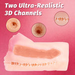 Realistic Vagina & Anal 2 in 1 Sex Toys, Sex Doll Pocket Pussy for Men