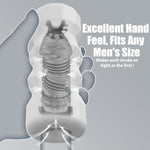 Male Masturbator Sex Toys - Pocket Pussy Stroker, Tpe Male Masturbation Sleeve With 3D Textured, Penis Training Blowjob Sex Toy For Men With Storage Box (White)