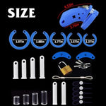 Men'S Soft Silicone Chastity Cage Chastity Device Portable Wellness Chastity Ventilation Lock Device Adult Toy Purple