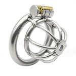 Male Metal Chastity Cage,Stainless Steel Men Male Penis Chastity Cage Locked Device,Adult Sexual Bdsm Cock Cage Sex Toy For Men (50Mm)