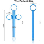 Lube Applicator Syringe With Precise Scales, 6.5” Personal Lubricant Shooter With Air-Proof Silicone Cap, Reusable Durable Applied For Men, Women & Couples