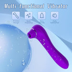 Adult Sex Toys Vibrator Wand Women, 2 In 1 Clitoral Stimulator G Spot Vibrator With 10 Powerful Licking & Vibrating Modes, Couples Sex Novelties Clit Female Vibrator Clit Pleasure Tools For Women