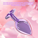 Anal Plugs Small Butt Plug For Beginner, Jewel Adult Sex Toy Tainless Sex Anal Toy - G Spot Anal Sex Adult Toy For Beginner Adult Unisex Women And Men Couple ? Purple?