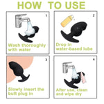 Anal Plugs Silicone Sex Toys Butt Plugs Anal Adult Sex Toys & Games Anal Training Kit With Curved Base & Slender Waist Prostate Sex Toy For Comfortable Long-Term Wear