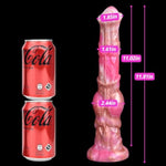 Realistic Long Horse Dildo,11.81 Inch Giant Long Knot Dildo Silicone Pink Monster Dildos With Suction Cup Extra Large Xxl Dildo Toys G-Spot Massage Dildos Thick Dildos For Women And Couples