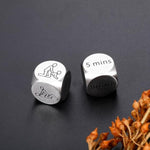 Funny Anniversary Steel Gifts Date Night Dice For Boyfriend Girlfriend Couples Anniversary Wedding Gift For Husband Wife Honeymoon Gift Engagement Gift For Him Her Steel Decision Dice 2Pcs
