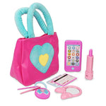 Princess My First Purse Set - 7 Pieces Kids Play Purse And Accessories, Pretend Play Toy Set With Cool Girl Accessories, Includes Phone And Bag With Cards