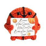 Coffee Lovers Birthday Gifts For Women Men,Emotional Support Gifts,Encouragement Little Reminders Present,Positive Coffee Accessories,Crochet Espresso Desk Decorations