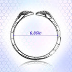 Male Penis Ring Stainless Steel Cockrings Smooth Snake-Shaped Delay Glans Ring Testicles Stimulates Erection Pleasure Enhancing Adult Sex Toys (S)