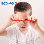 Geomag Magnetic Sticks and Balls Building Set | Magnet Toys for STEM, Creative, Educational Construction Play | Swiss-Made Innovation | Confetti 127 Piece