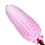 Glass Butt Plug Crystal Anal Plug Anal Trainer With Safe Towing Rope Corn Anal Sex Toy For Advanced Gay Lesbian Single Couple Anal Training