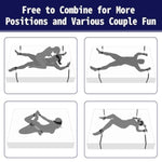 Sex Bondage Bdsm Kit Bed Restraints Set Couples Sex Toys Sex Restraints With Adjustable Straps Wrist & Ankle Cuffs Blindfold & Feather, Adult Sex Toys Bed Bondage Gear For Couples Bedroom Sex Games