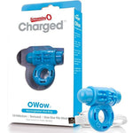 Mini Blue Vibrating Cock Ring with Rechargeable Functions