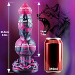 2.6" Diameter Large Dog Knot Dildo With Strong Suction Cup, 9.3 Inch Soft Silicone Realistic Monster Knotted Dildo Fantasy For Women Men, 8" Thick G-Spot Anal Prostate Alien Dragon Penis Gay Sex Toy