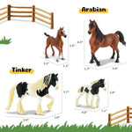 10Pcs Horse Figurine Set Realistic Horse Figure Toys For Toddlers Educational Gift For Kids Perfect Party Favors Animal Figure Learnig Toys