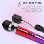 Die Cast Metal Vibrating Wand Massager for Women's Intimate Pleasure