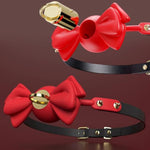 Silicone Mouth Ball Gag Breathable Open Mouth Gag With Removable Metal Plug Adjustable Genuine Leather Strap Sm Restraints Fetish Sex Toys For Women Men (Red)