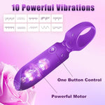 Bullet Vibrator Adult Toy - Female Sex Toys With 10 Vibration Modes, Mini G Spot Vibrator For Nipple Clitoral Stimulation, Discreet And Portable For Travel, Adult Sex Toys & Games (Purple)