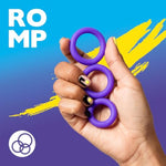 ROMP Remix Penis Ring Set | 3 Different Sized Cock Rings for Long Lasting Stronger Erections | Adult Sex Toys for Men & Couples Pleasure | Stretchy Silicone Stimulation Device | Waterproof | Purple