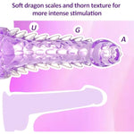 Dragon Dildo,7.8In Purple Dildo Monster Dildo With Suction Cup For Hand-Free Play,Fantasy Dildo Jelly Dildo Adult Sex Toys For Women Men And Couples