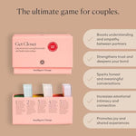 Get Closer Conversation Cards For Couples, Intimacy Deck Card Game, Fun Date Night Ideas, 100 Icebreaker Couple Questions To Strengthen Bonds And Relationships