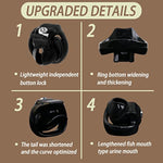 Male Chastity Cgae Chastity Device - Ht-V5 Lightweight Vertical Invisible Lock Cock Cage For Men With Rings & Keys Adult Sex Toys For Male Penis Exercise And Abstinence Nub (Black,36Mm Ring)