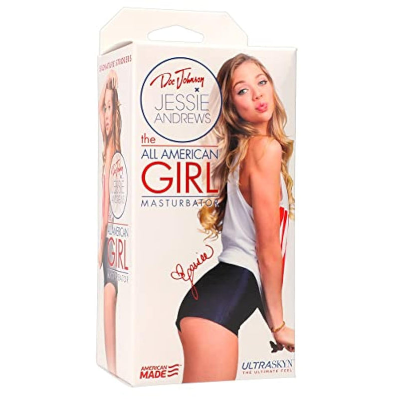 Doc Johnson ULTRASKYN Masturbator - Pocket Pal - Open-Ended Stroker - Proudly Made In America - Vanilla