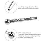 Stainless Steel Urethral Sounds Penis Plug Hollow Urethral Dilator Male Short Urethral Catheter Plug Sex Toy For Men Urethral Stimulation Masturbation (3.34Inch)