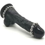 Stainless Steel Cock Ring Beaded Penis Ring Glans Ring Erection Enhancing Orgasm Increase Semen Lock Sex Toys For Men Delay Ejaculation(1.18")