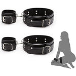 Sm Bondage Set, Bdsm Bondage Set, Sex Toys Including Bondage Strap, Thigh Cuffs And Handcuffs For Bondage Lovers, Couples, Beginners And Professionals, Black